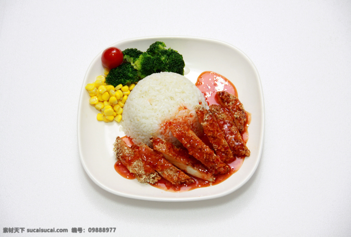 泰式 甜 辣 雞 排 飯 美食 餐飲 高品質(zhì)照片 菜品 餐飲美食