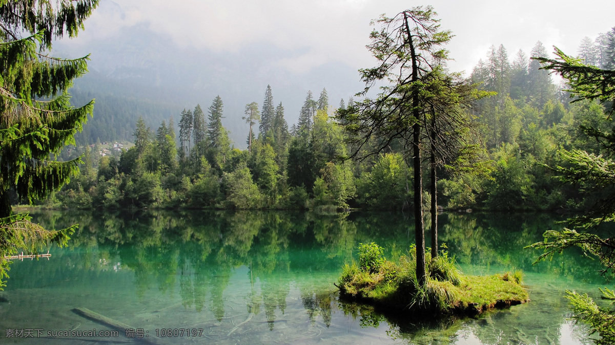 清新 唯美 湖泊 自然风景 天空 森林 自然风光 河流 风景 自然景观 山水风景