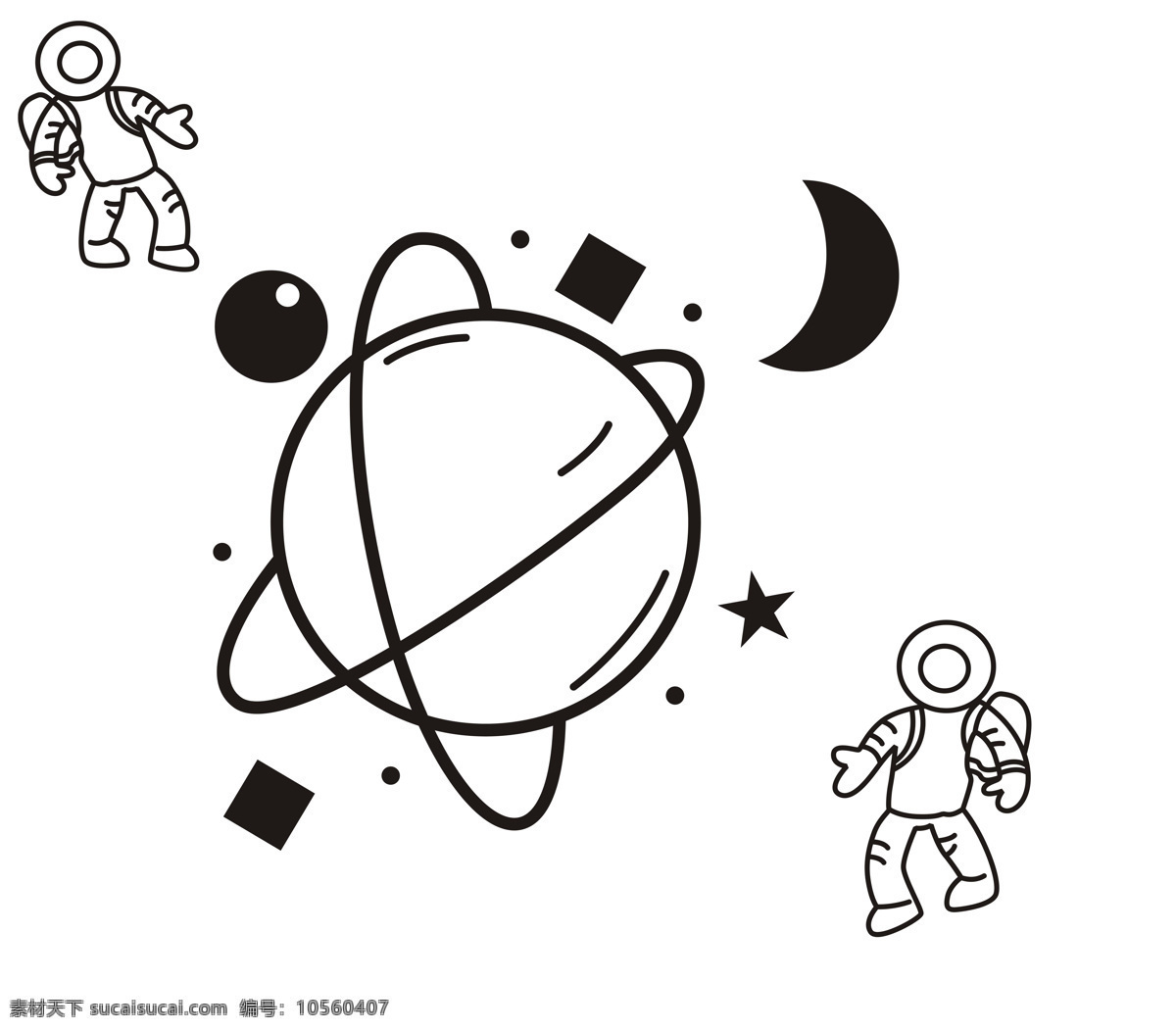 宇宙 卡通 图 班 服 图案 星球 班服图 宇航员 动漫动画 动漫人物