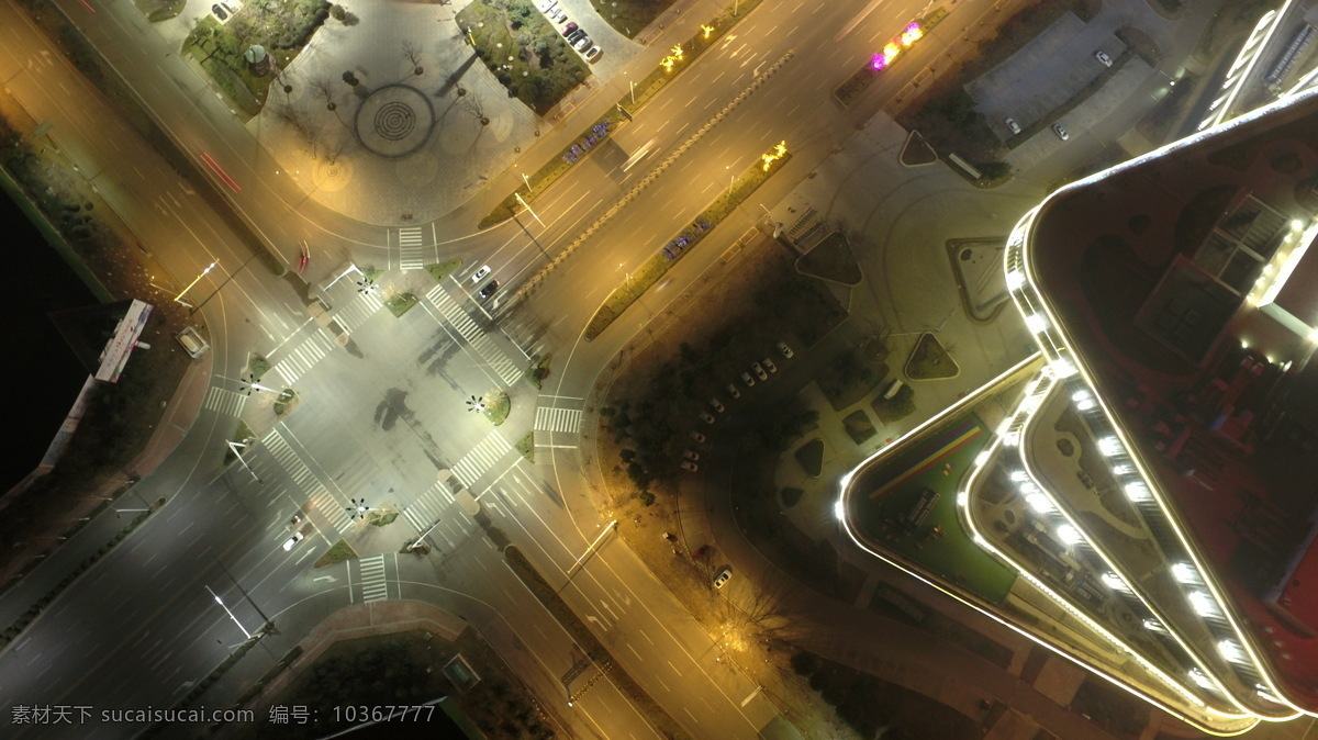 濟(jì)寧 高新區(qū) 夜景 航拍 dji 建筑園林 建筑攝影