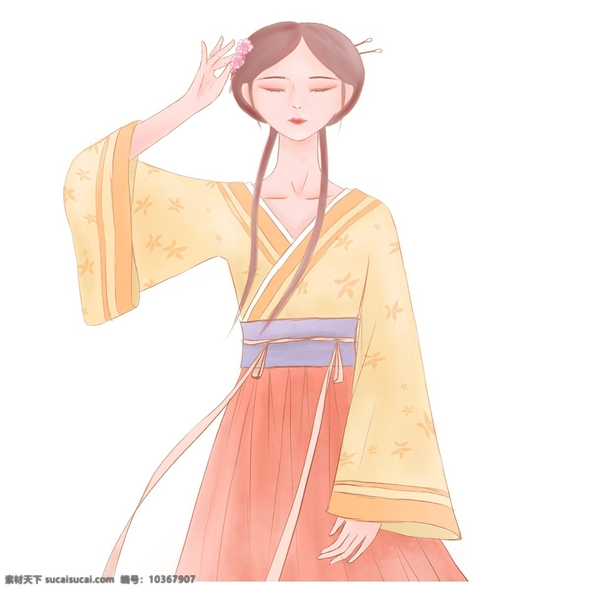 古風(fēng) 美女 人物 繪畫 女孩 水彩畫 插畫 卡通 彩色 創(chuàng)意 精致精美 繪畫手稿