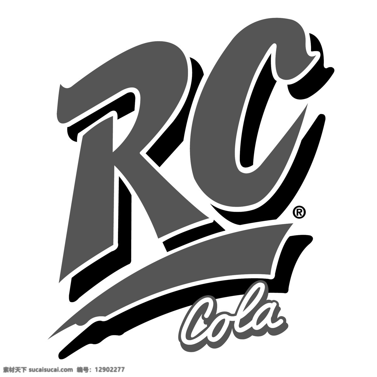 免费 rc 可乐 标志 标识 白色