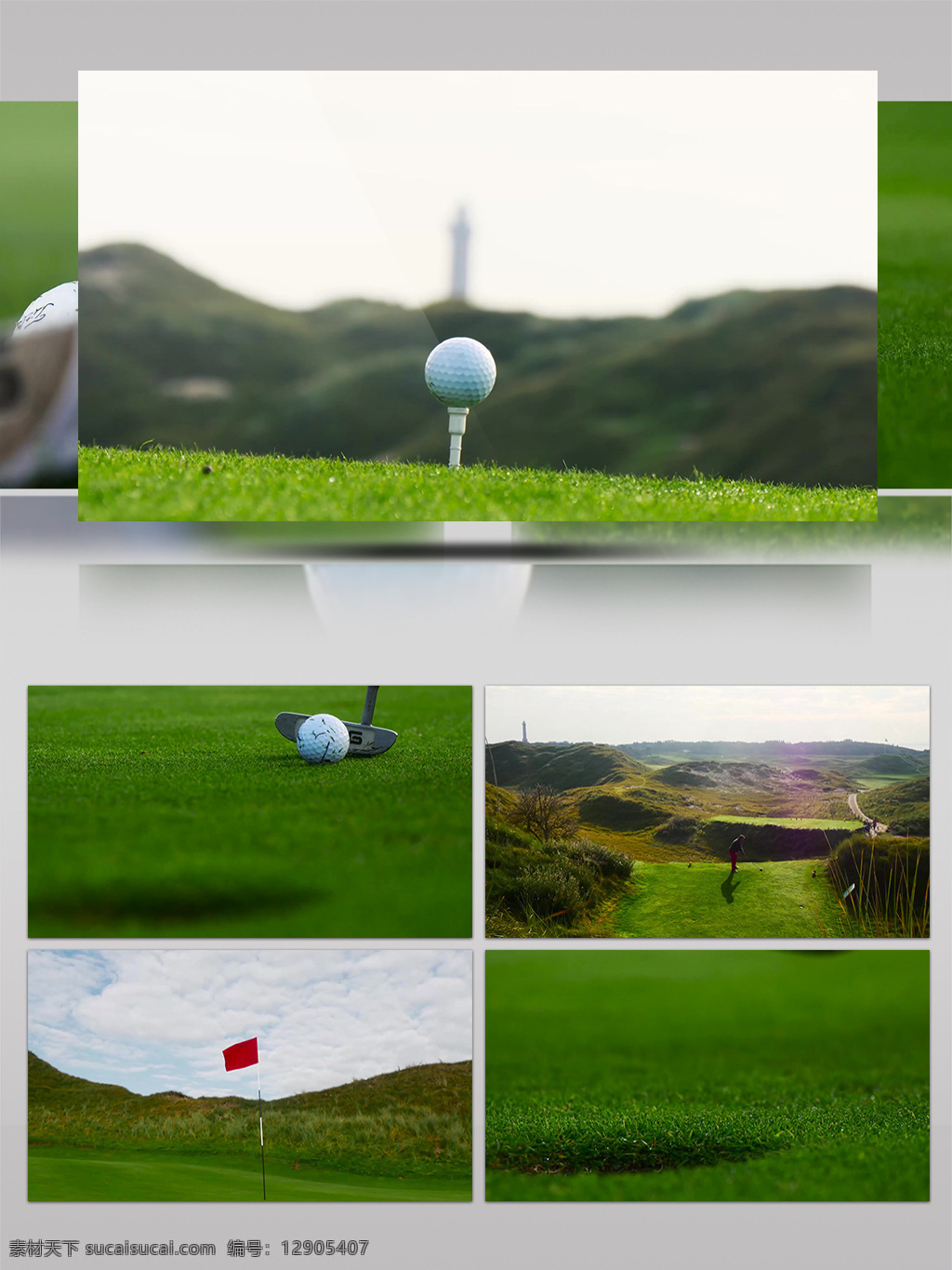 4k 商务 运动 高尔夫球 特写 镜头 高尔夫 体育 球 球场 挥杆
