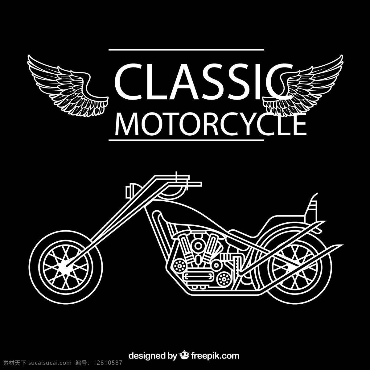 经典 摩托车 复古 交通 汽车 骑士 motorc 图标 高清 源文件