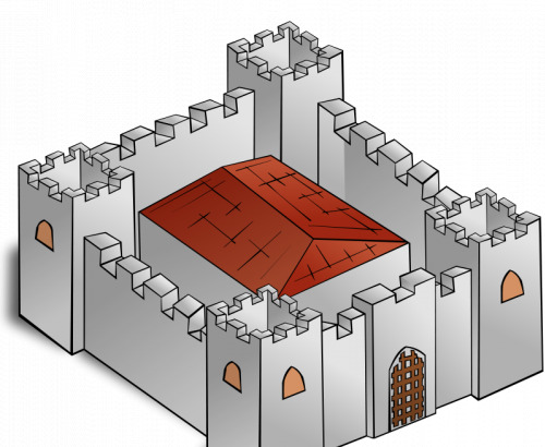 要塞 矢量 图形 城堡 公共 古代 幻想 剪贴画 建筑 结构 石材 颜色 艺术 剪辑 域 石 svg 建筑家居