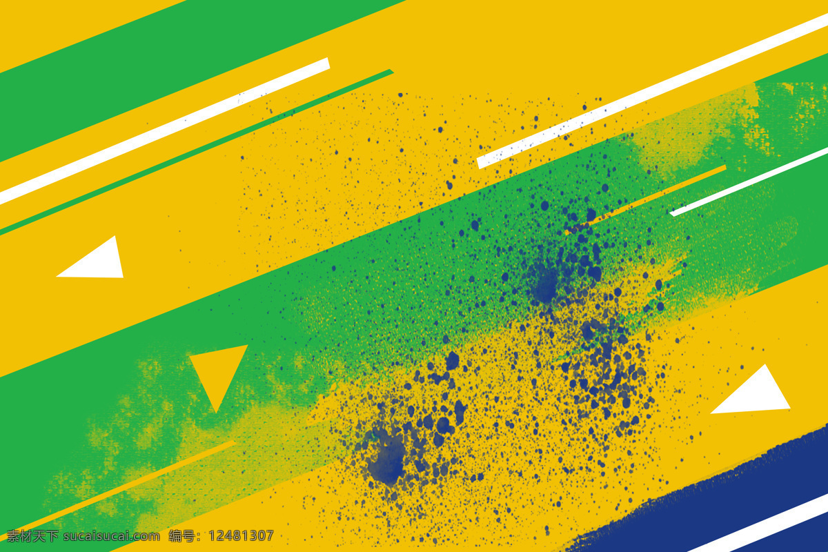 线条 巴西 足球 图案 背景 底 图 底图 黄色 蓝色 绿色 电商 banner 背景底纹 底纹边框