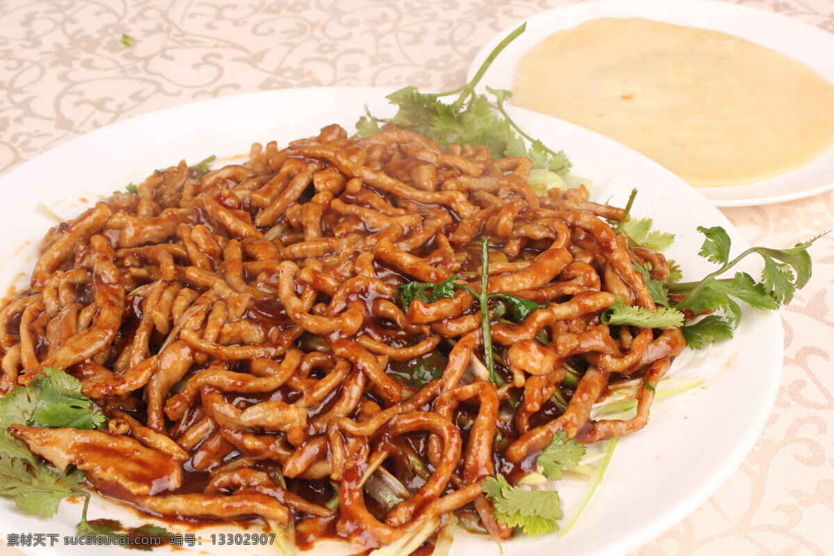 京醬肉絲 魯菜 肉絲卷餅 卷餅菜 肉菜 餐飲美食 傳統(tǒng)美食