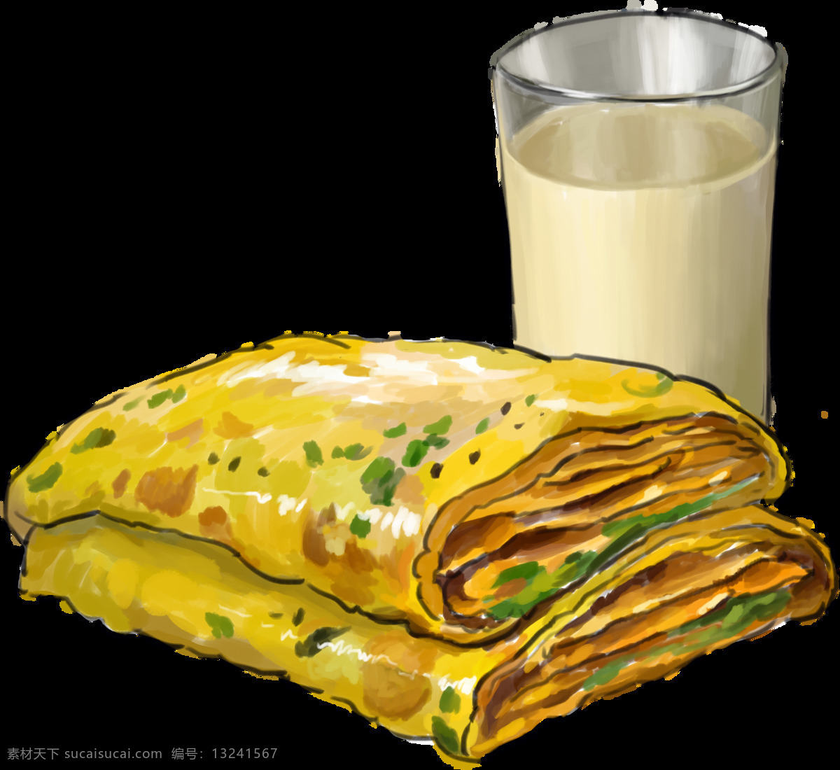 煎餅果子豆?jié){ 手繪煎餅果子 豆?jié){ 飲料 菜餅 漫畫煎餅果子 漫畫美食 手繪早餐 動漫動畫