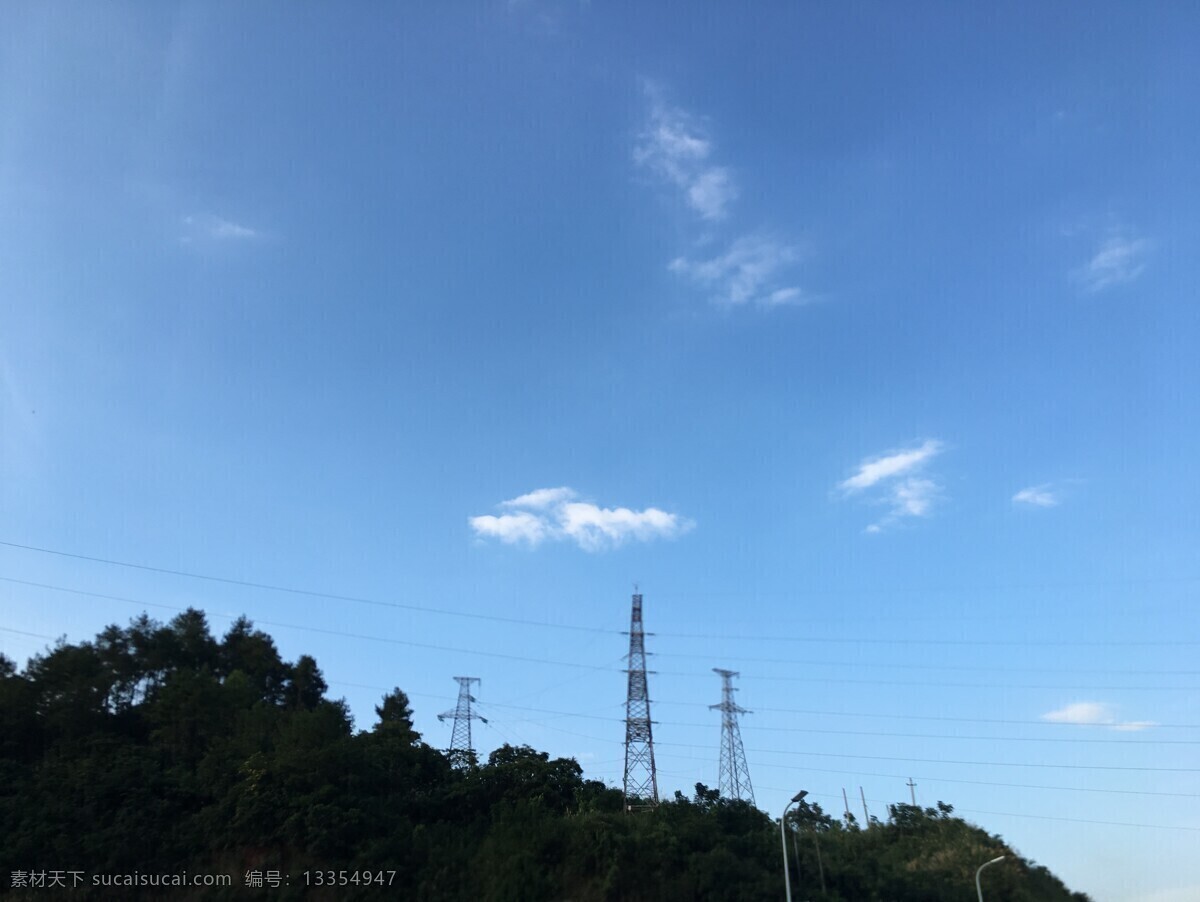 信号塔 天空 白云 蓝天 晴天