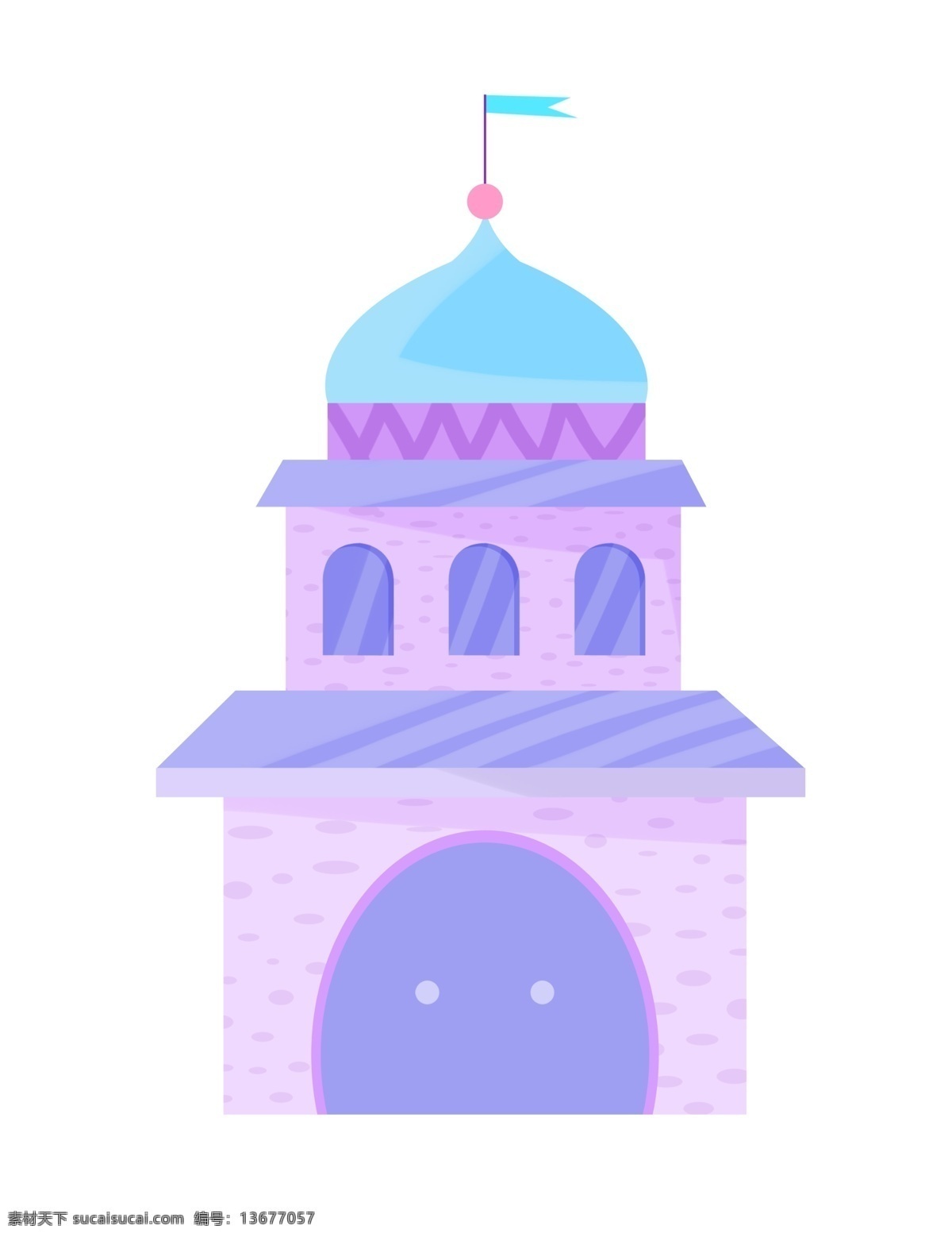 漂亮 紫色 城堡 插画 紫色城堡 漂亮的城堡 紫色城堡插画 大门 卡通城堡 城堡插图 城堡建筑物