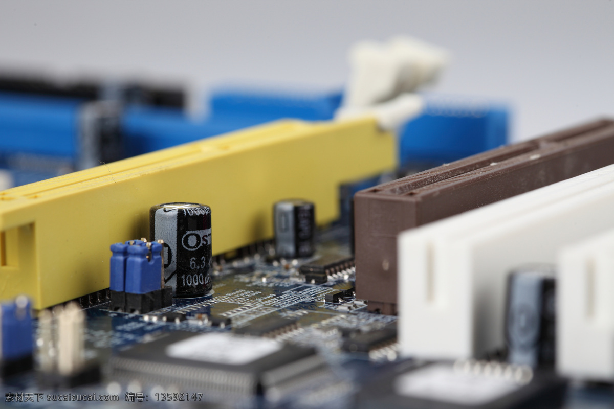 电路板 局部 特写 电子元件 工业生产 现代科技