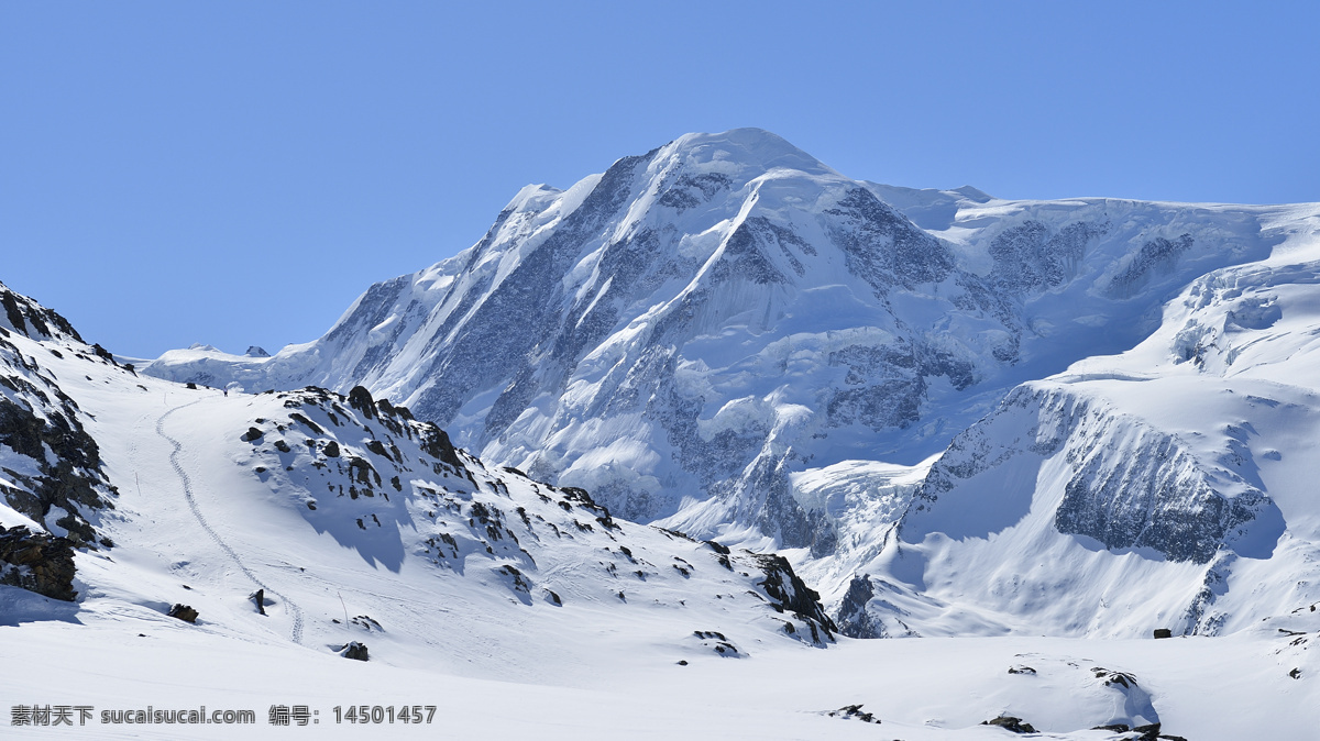 瑞士 马特 洪峰 雪景