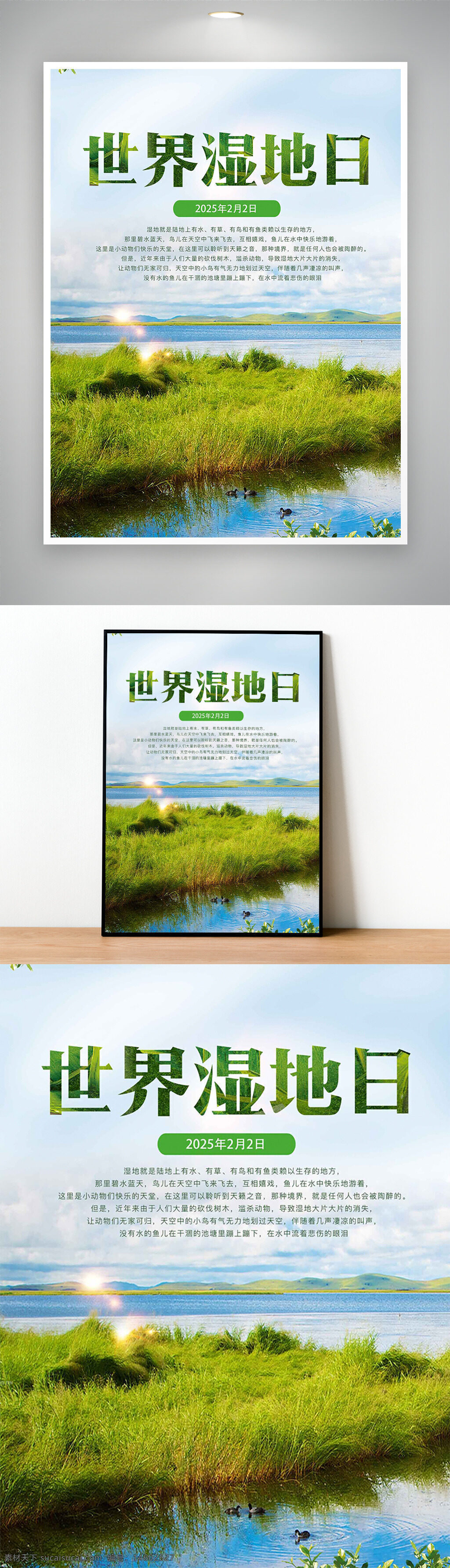 世界湿地日 湿地保护 环境?；?生态系统 生物多样性 自然资源 水资源 湿地生态 野生动物 鸟类栖息地 湿地恢复 环境教育 生态平衡 湿地管理 湿地旅游 湿地研究 自然景观 湿地公园 湿地生物 环境可持续性