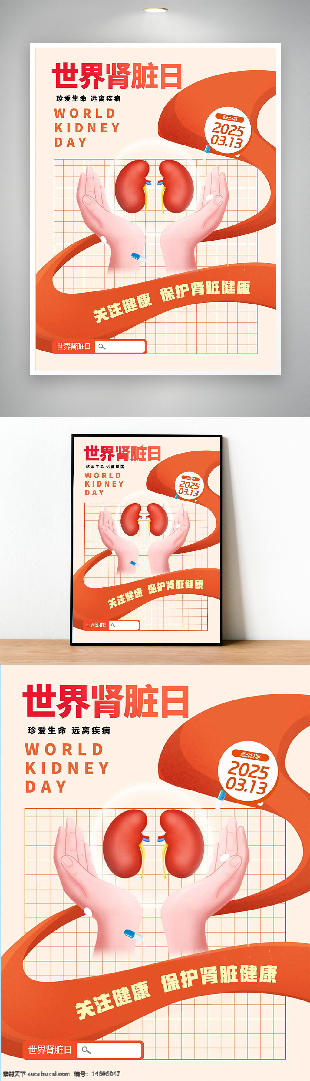 世界肾脏日 健康宣传 肾脏健康 医疗海报 节日宣传 器官健康 健康生活 肾病预防 健康科普 爱护肾脏 健康教育 公益宣传 医疗健康 保护肾脏
