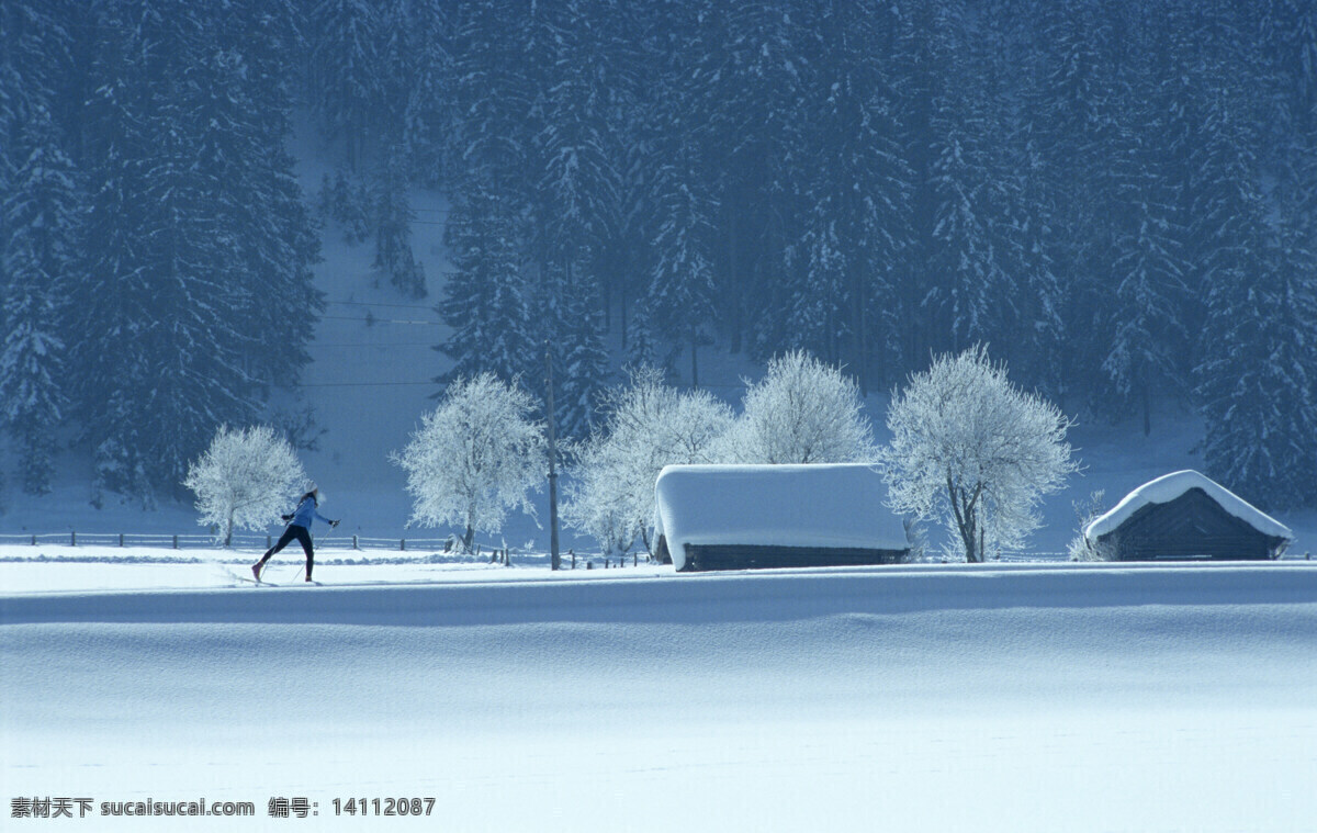冬天 美景 滑雪 瑞士 雪 雪花 景色 体育运动 生活百科