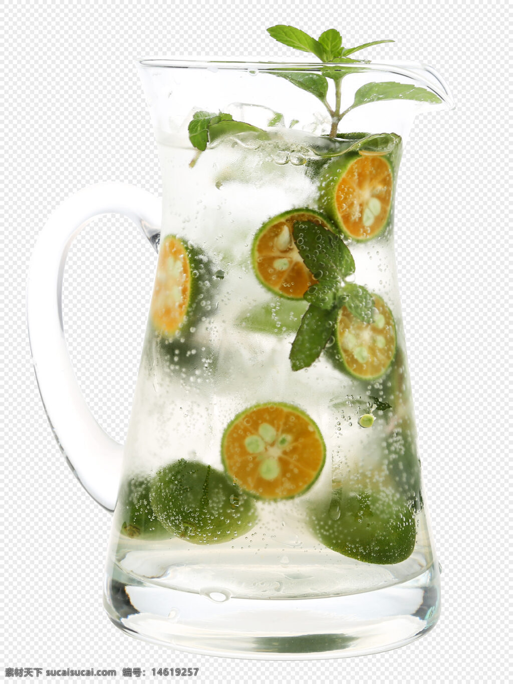 氣泡水 小青檸 解渴 清涼飲品 爽口 夏日飲品 玻璃壺 新鮮薄荷 檸檬片 飲料攝影 健康飲品 清新風(fēng)格 冷飲