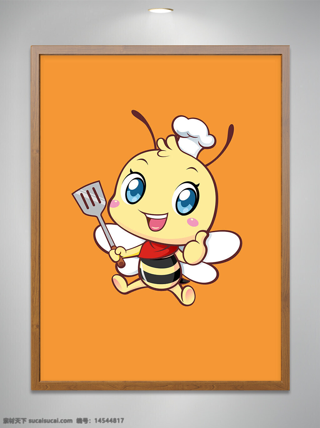 卡通原创 卡通吉祥物 卡通动物 卡通可爱小蜜蜂 卡通可爱小蜜蜂厨师 卡通可爱小蜜蜂厨师竖大拇指 餐饮 cdr矢量图