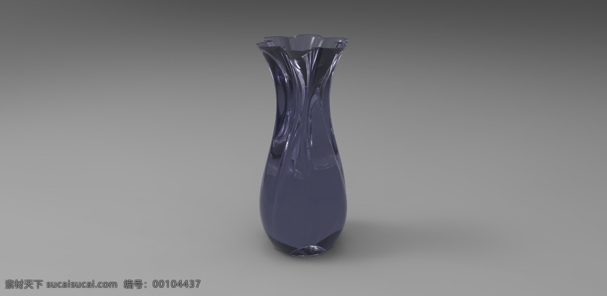 扭曲 花瓶 陶瓷 figulo 3d模型素材 家具模型