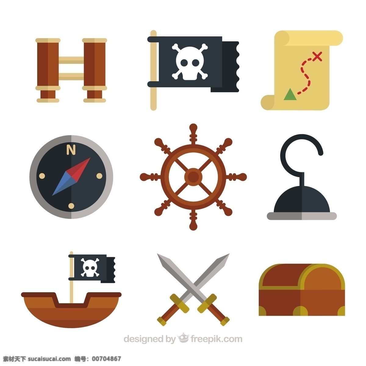 海盗 元素 装饰 图标 矢量 海盗元素 装饰图标 矢量素材