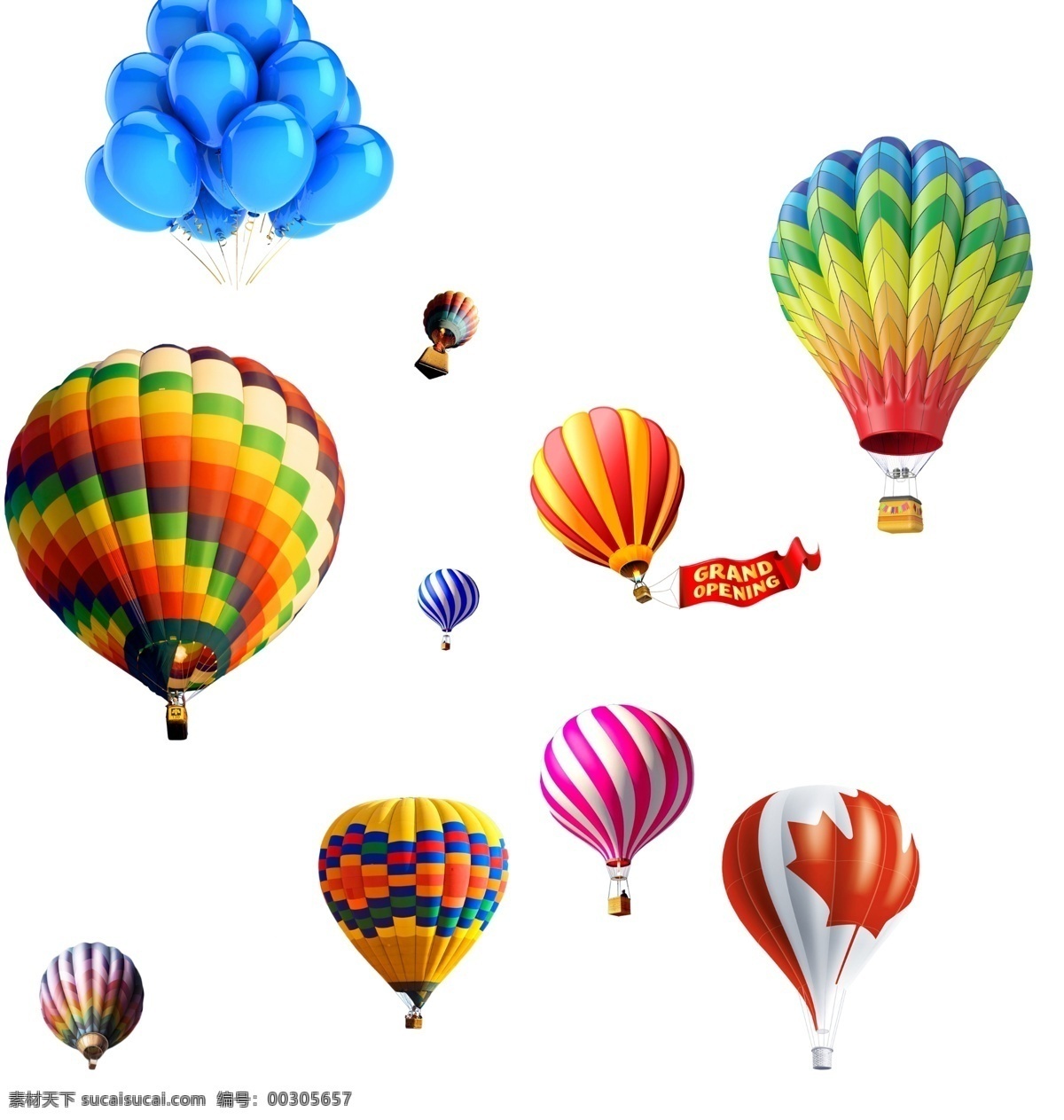 热气球图片 气球 人气球 热气球 活动 彩色气球 分层