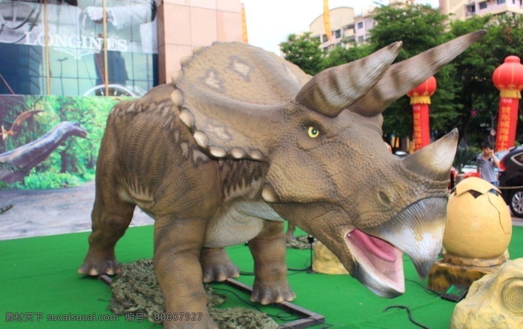 恐龙 中生代 小龙 恐龙模型 白垩纪 侏罗纪 远古巨兽 展览 爬行类 远古动物 雕像 雕塑 灭绝 我d摄影 建筑园林