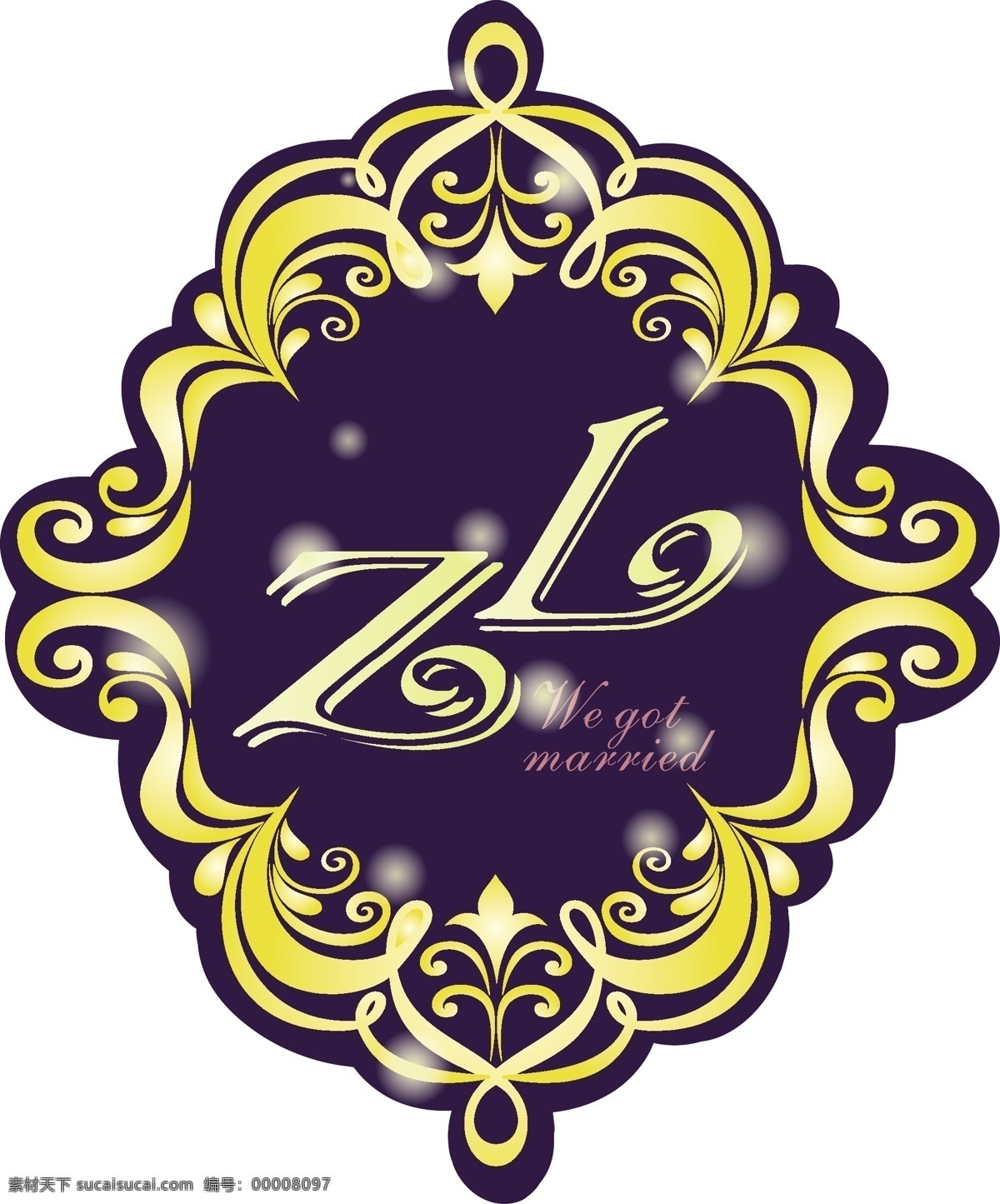 婚礼 logo 贵族 婚礼logo 蓝色 梦幻 原创设计 其他原创设计