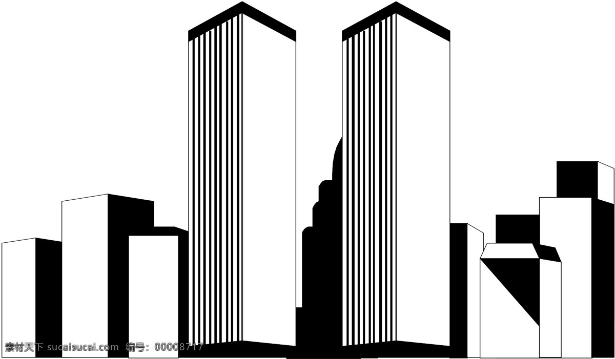 高楼大厦 矢量图 商业矢量 矢量风景建筑 矢量下载 网页矢量 其他矢量图