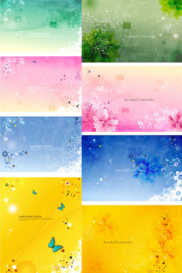 朦胧 模糊 花色 背景 矢量 蝴蝶花纹 朦胧背景 鲜花 矢量图 其他矢量图