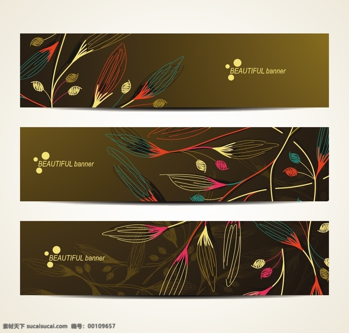 网页 旗帜 矢量 banner 背景 花纹 矢量图 其他矢量图