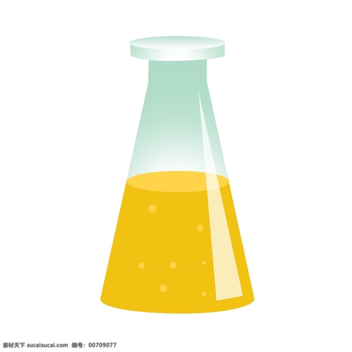 化学 仪器 液体 插画 实验的液体 卡通插画 化学插画 化学仪器 化学器具 化学用品 黄色的液体