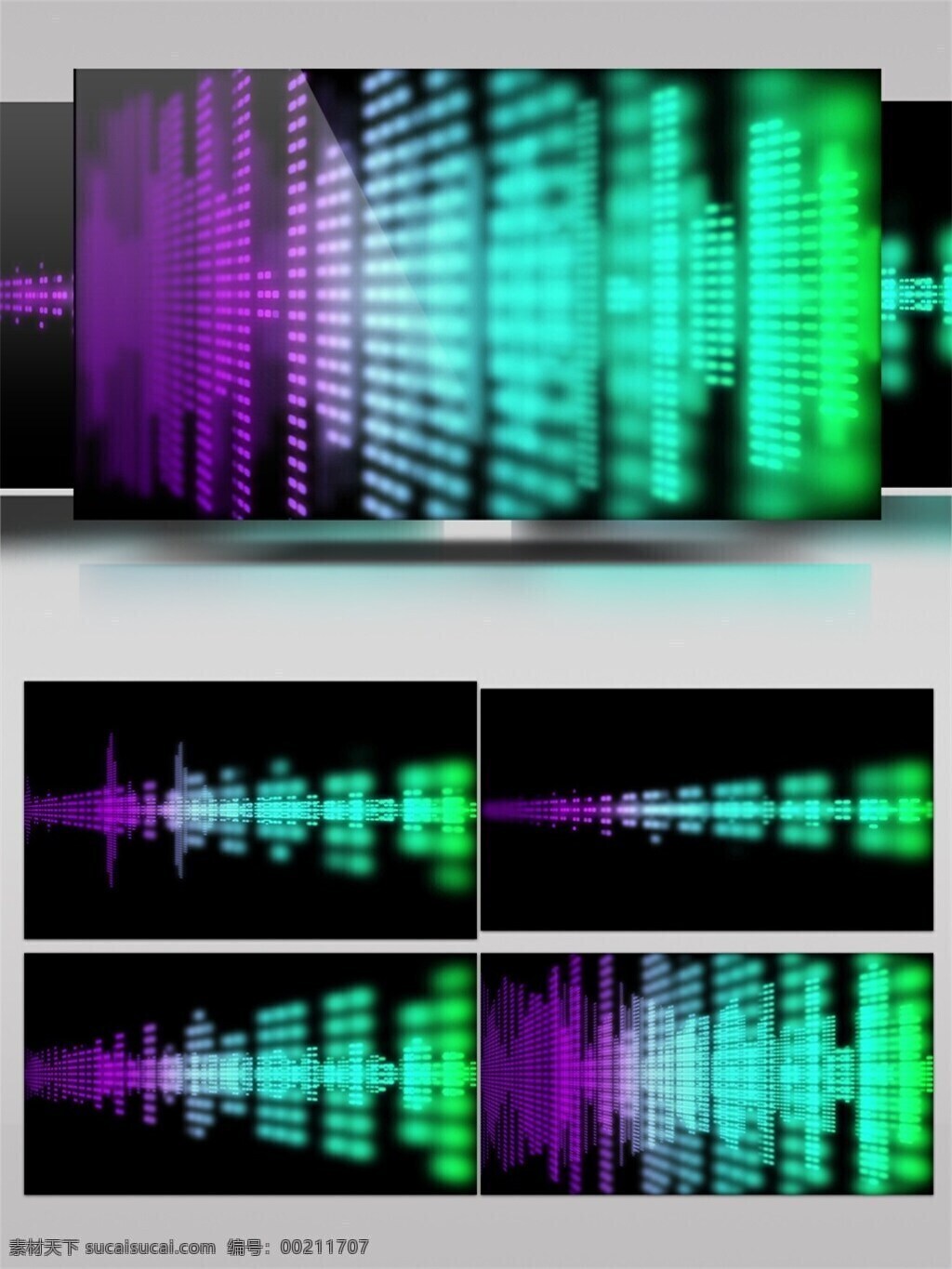 彩色 声波 图 视频 频率 节奏 科技 视频素材 动态视频素材