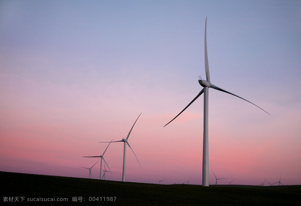 风车 电力风车 晚霞 落日 风力发电 清洁能源 绿色环保 绿色能源 绿色电力 环保 大风车 工业生产 现代科技 可再生能源 自然景观 现代工业 再生能源 环保能源