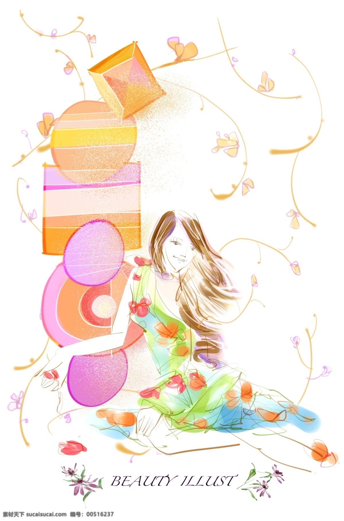 分层 女孩插画 少女插画 时尚少女 手绘女孩 手绘少女 水彩画 源文件 手绘 女孩 模板下载 少女水彩画 时尚 插画集