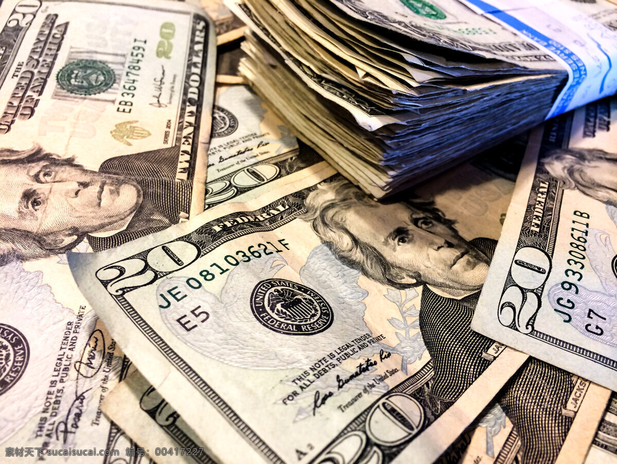 美国二十美元的钞票素材图片下载-素材编号00417227-素材天下图库