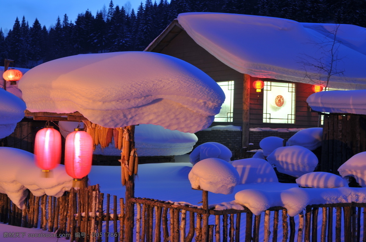 雪景 乡村 乡村雪景 雪 村庄 北国风光 瑞雪兆丰年 夜景 白色 东北 自然风景 自然景观