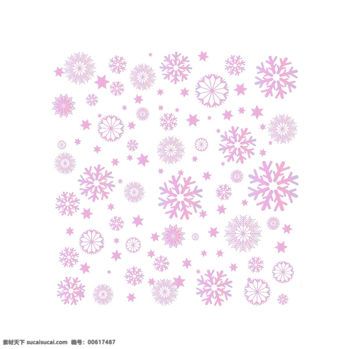 梦幻 粉 紫色 雪花 漂浮 装饰 元素 浪漫 唯美 贺卡 粉色 少女 冬季 浅紫色 明信片