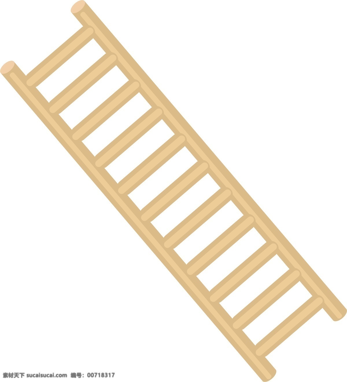 棕色 木质 楼梯 插画 木质的楼梯 卡通插画 楼梯插画 建筑楼梯 房子楼梯 木质楼梯 长长的楼梯