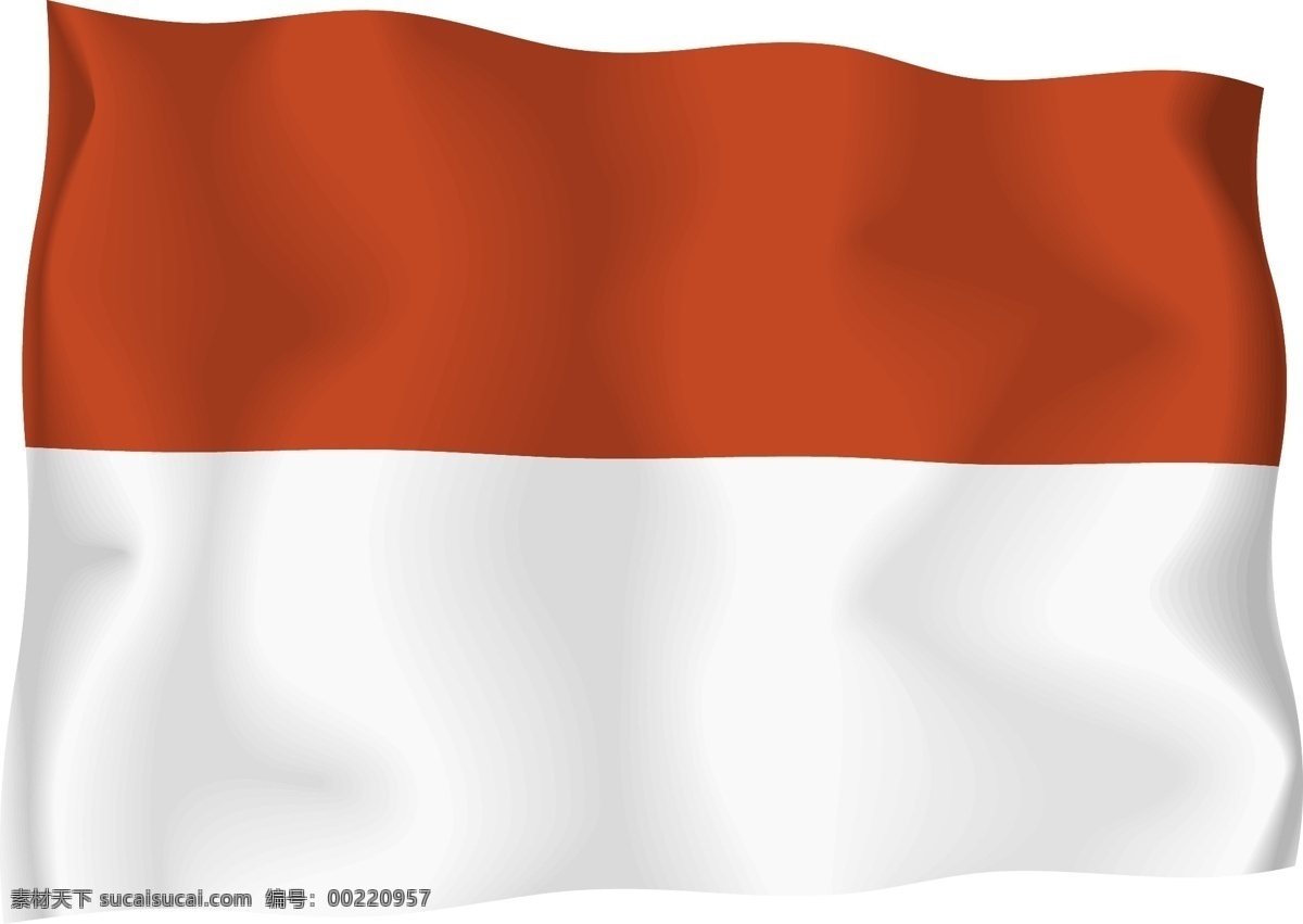 印尼国旗矢量 印尼 国旗 向量 白色