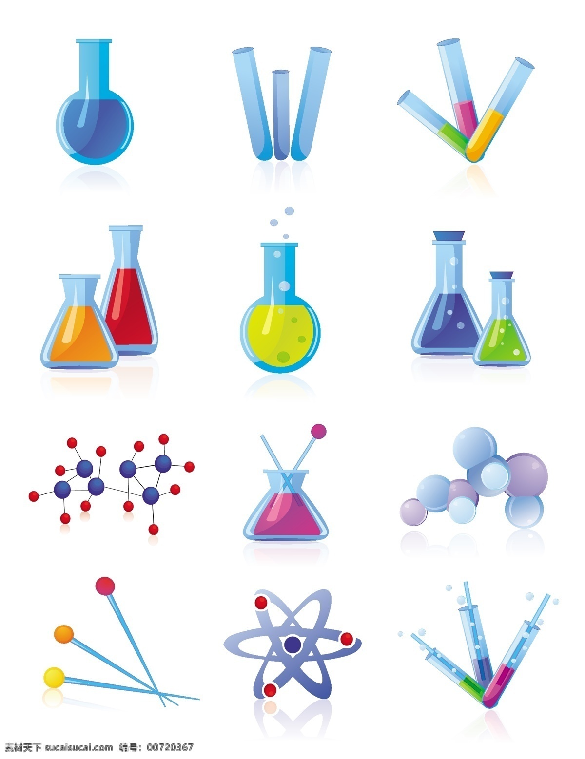 矢量 化学元素 分子 工具 化学 化学容器 器皿 烧杯 矢量素材 试管 书本 药品 烧瓶 原子 离子 矢量图 其他矢量图