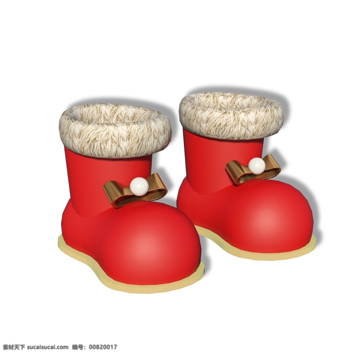 圣诞节 红色 小 靴子 鞋子 雪地靴