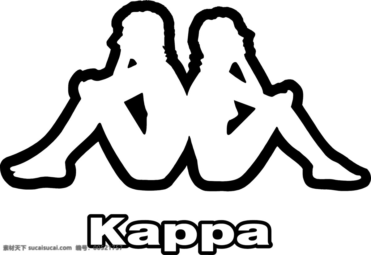 韩国品牌标志 韩国 kappa 企业 logo 标志 标识标志图标 矢量