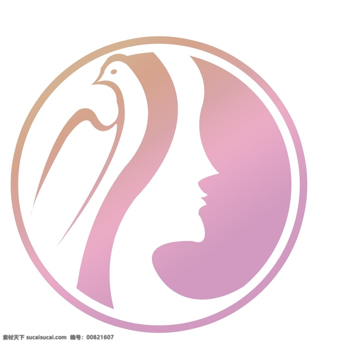 燕子 美容 logo 美妆 纹绣 标志 logo设计