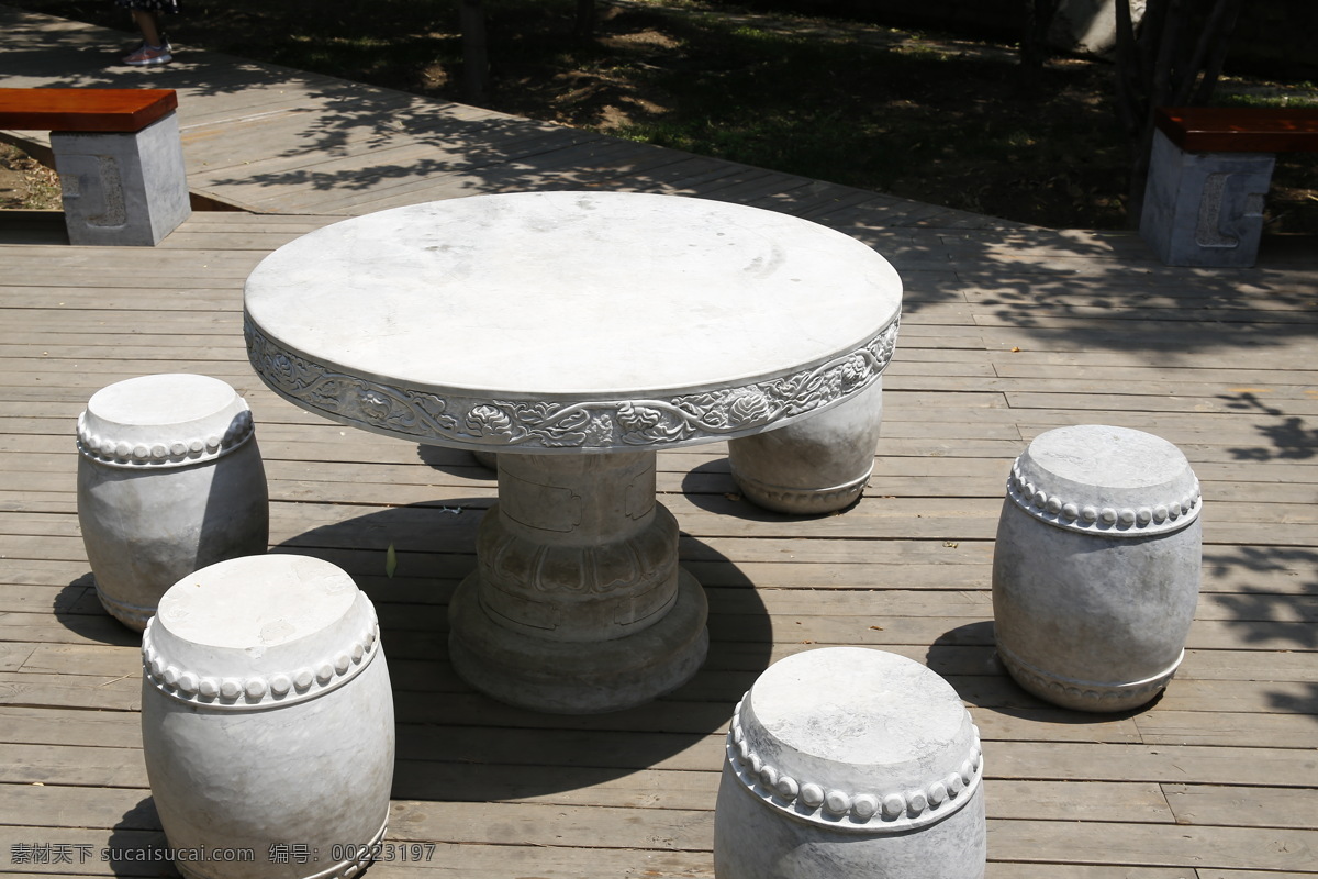 石凳 石桌 石头 桌 凳 公园 故宫 旅游摄影 国内旅游