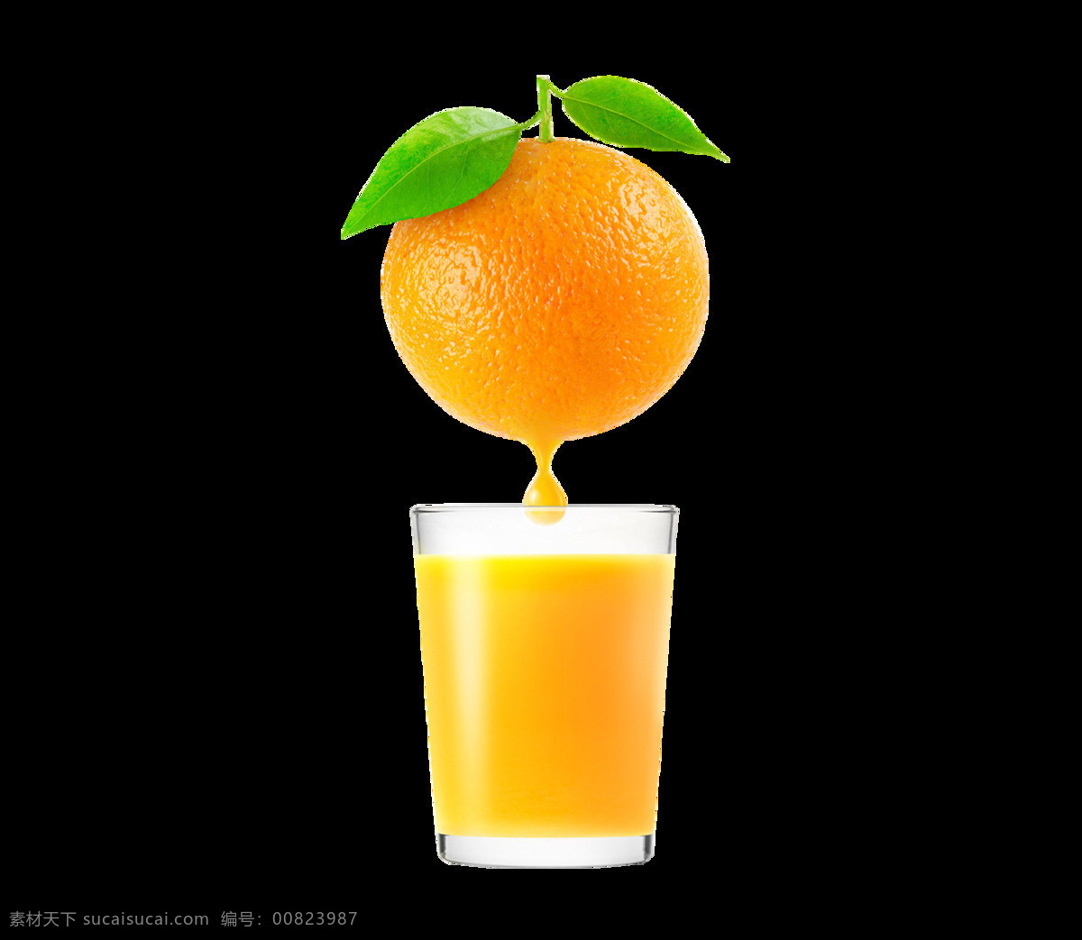 橙子 果汁 元素 png元素 海报 免抠元素 水果 透明元素