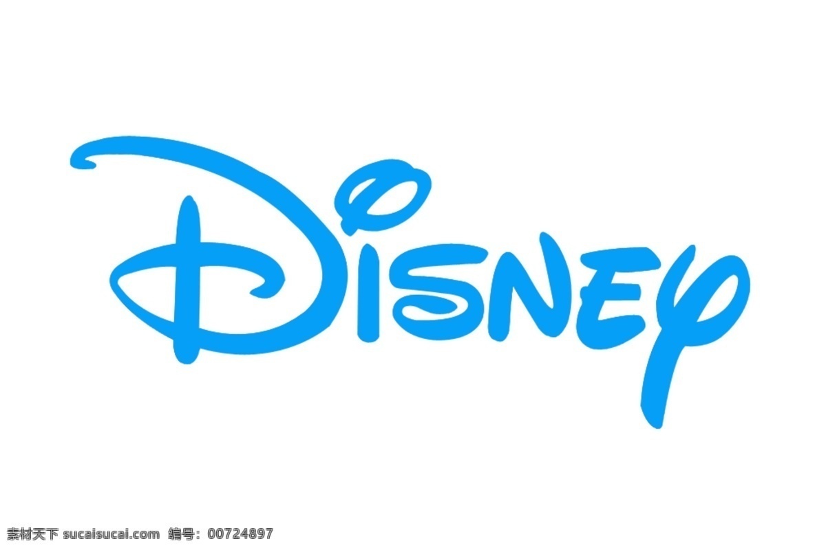 迪士尼标志 迪士尼字体 白色