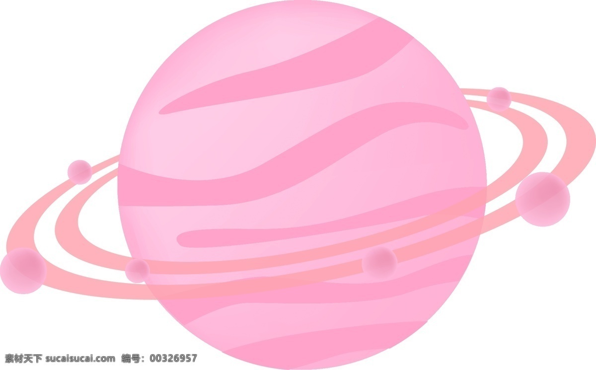 卡通 粉色 星球 插画 粉色的星球 粉色光晕 卡通星球插画 创意星球 深色的花纹 创意星球插画