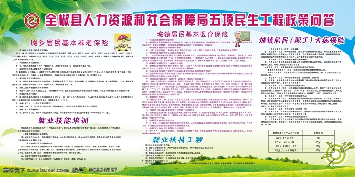 民生工程 展板 宣传栏 背景 民生工程标志 展板模板