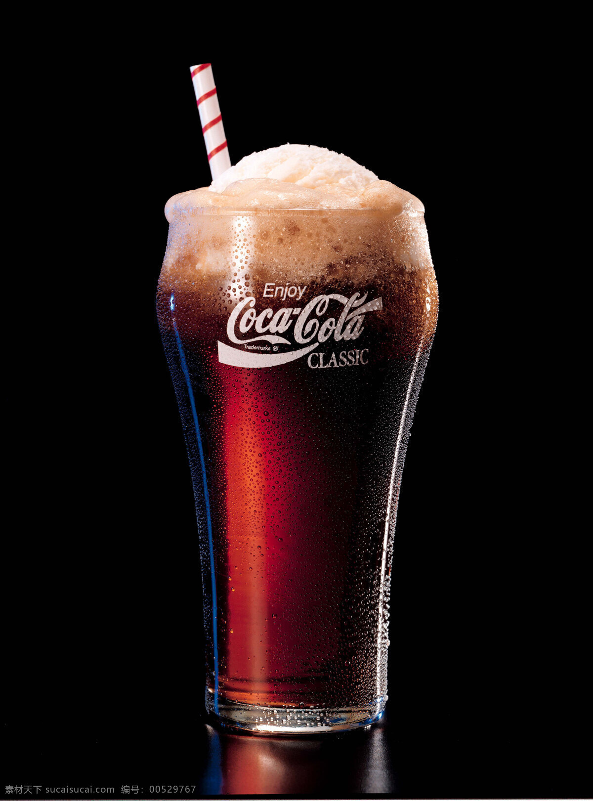 杯子 餐饮美食 黑色背景 可口可乐 可口可乐标志 摄影图库 吸管 饮料酒水 高清 摄影图片 矢量图 日常生活
