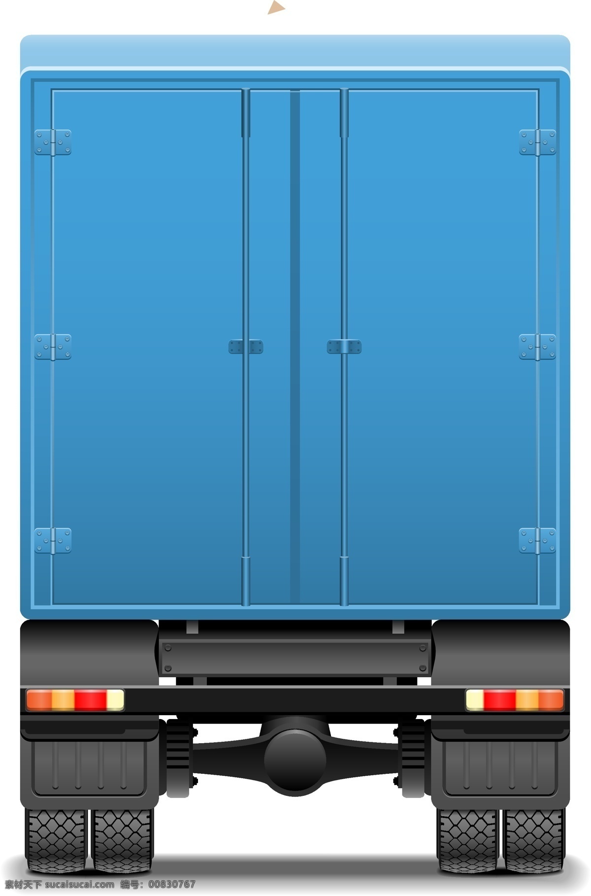 小 清新 蓝色 货车 元素 质感 纹理 快递 运输 矢量元素 实物 蓝色货车 货箱 ai元素