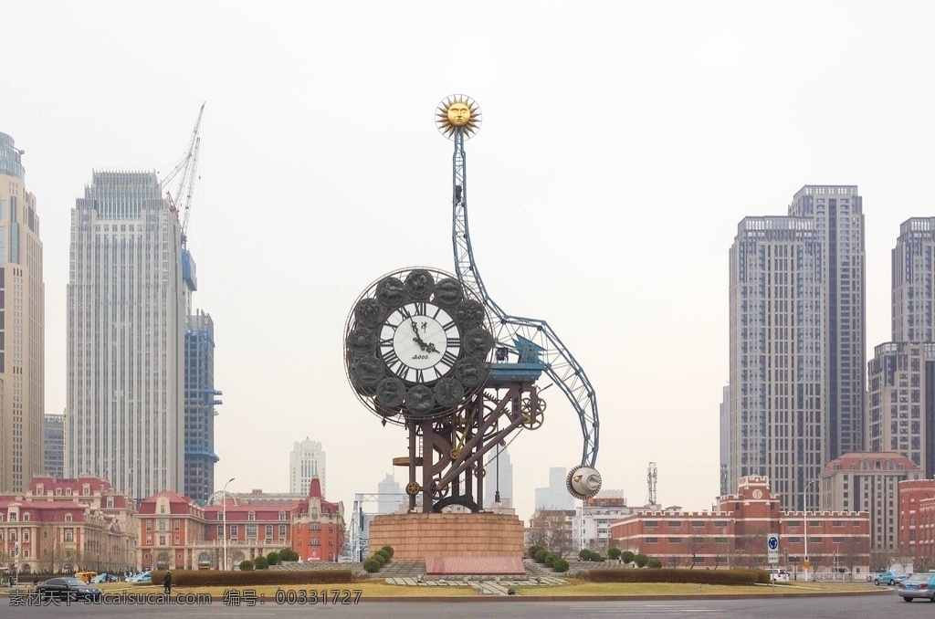 世纪钟 世纪钟广场 天津 地标 雕塑 旅游摄影 国内旅游